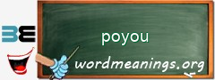 WordMeaning blackboard for poyou